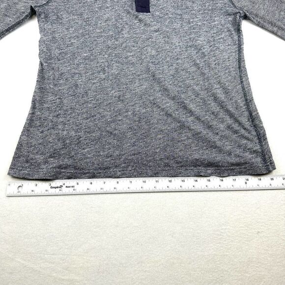 Wallace & Barnes Blue Striped Long‎ Sleeve Henley Shirt Men’s M - Picture 7 of 10